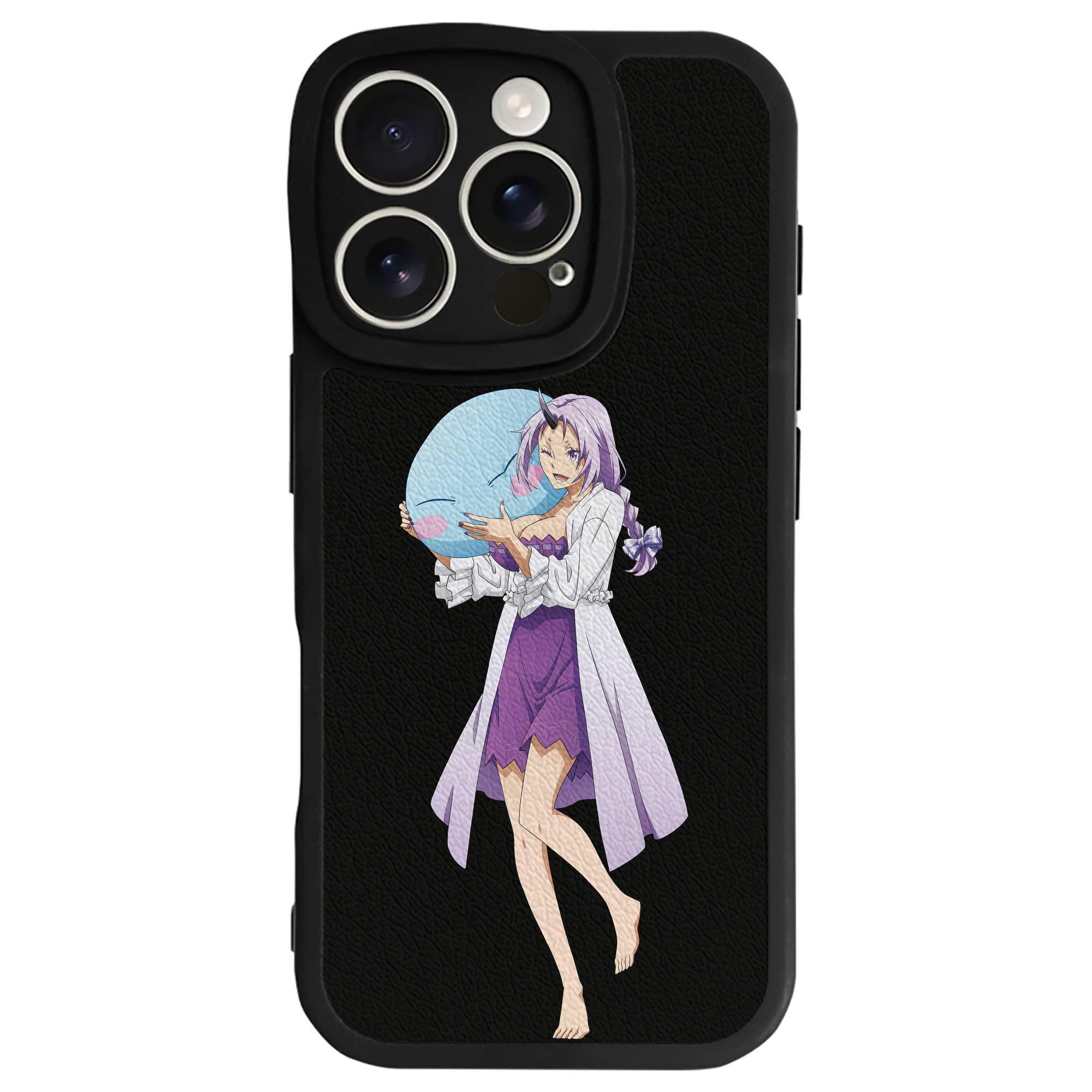 （画像用） 転スラ Regarding Reincarnated to Slime 【iPhone 16シリーズ対応】シリコンスマホケース（レザー調） 材質：シリコン